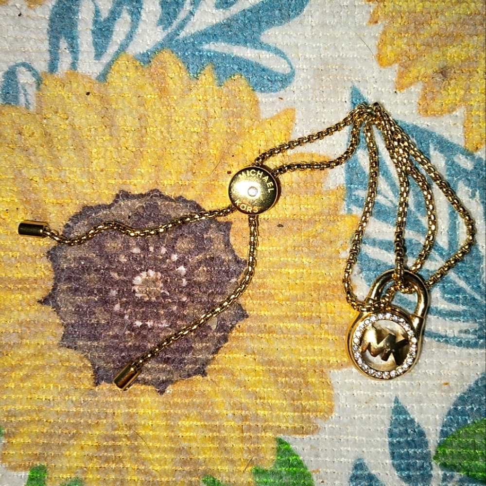 Gold MK bracelet
